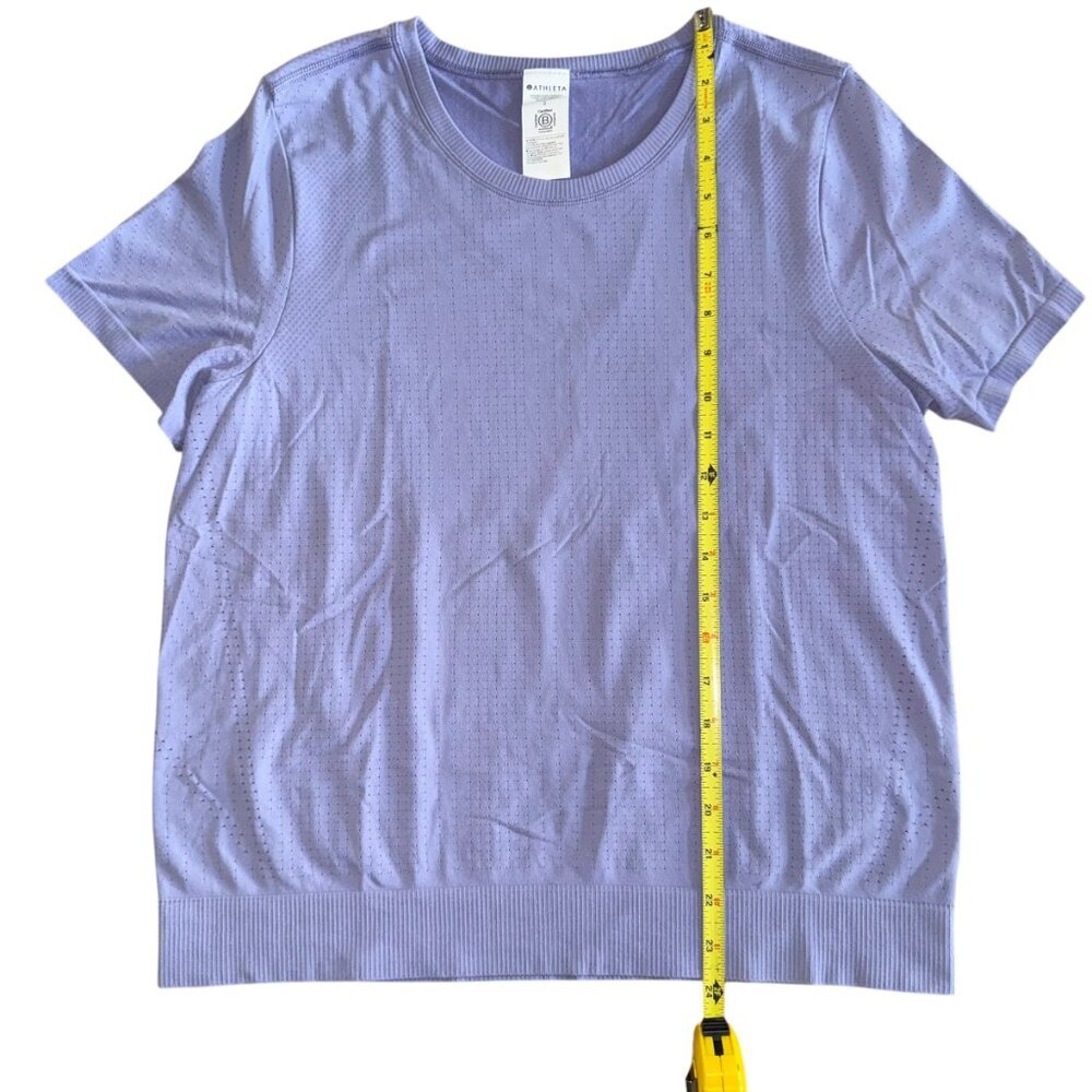 Athleta NWT In Motion Tee Purple Womens Size Large - Picture 3 of 7